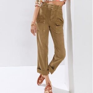 Pilcro for Anthropologie The Level Utility Pants Green Size 24